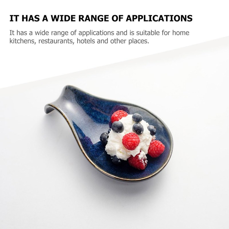 SHERCHPRY Spoon Holder for Kitchen Counter, Large Ceramic Spoon Holder,