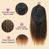 MODSIGHT Yaki Straight Ponytail Extension for Black Women, 14 Inch
