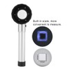 10X Magnifier Handheld Loupe with Scale LED Metal Handle Optical