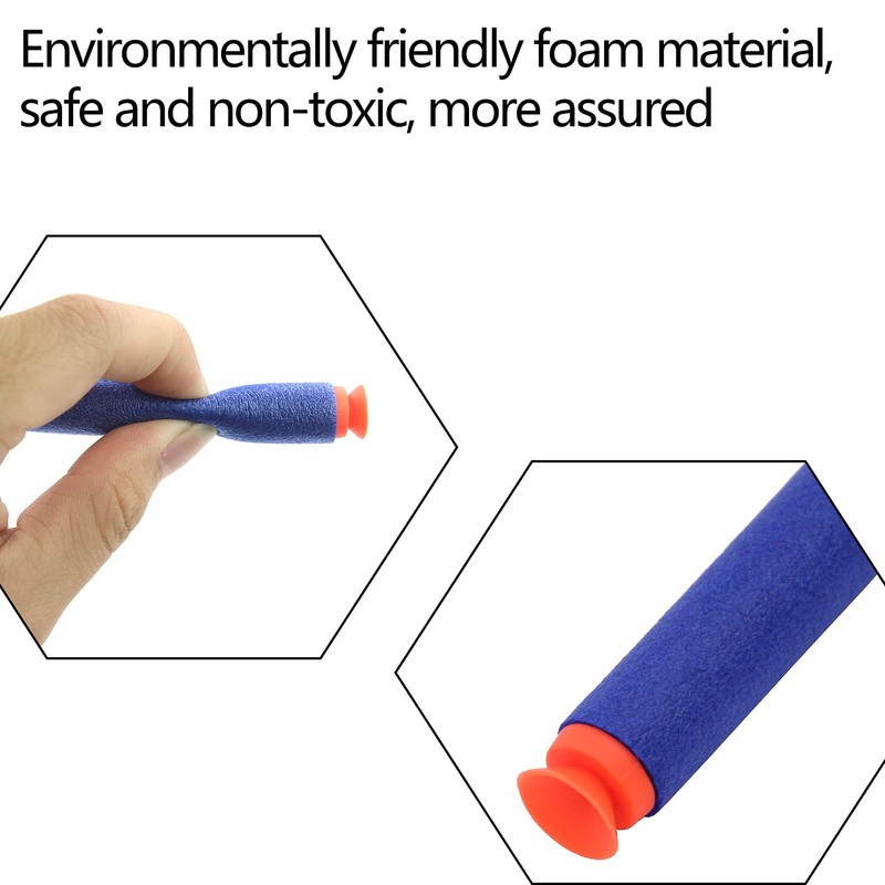 BOROLA 100 Pack Suction Cup Sponge Rounds Compatible with Toy