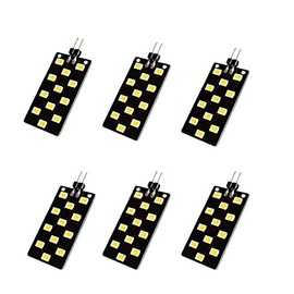 HUOKEDS G4 LED Bulb 12V AC/DC Bi-Pin Base Ceiling Recessed Puck Light Bulb LED Replacement Halogen Bulb for RV Camper and Marine Boat (Pack of 5)