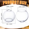Glooglitter 4 Pack Fixture Replacement Globe Shade 6 Inch Diameter