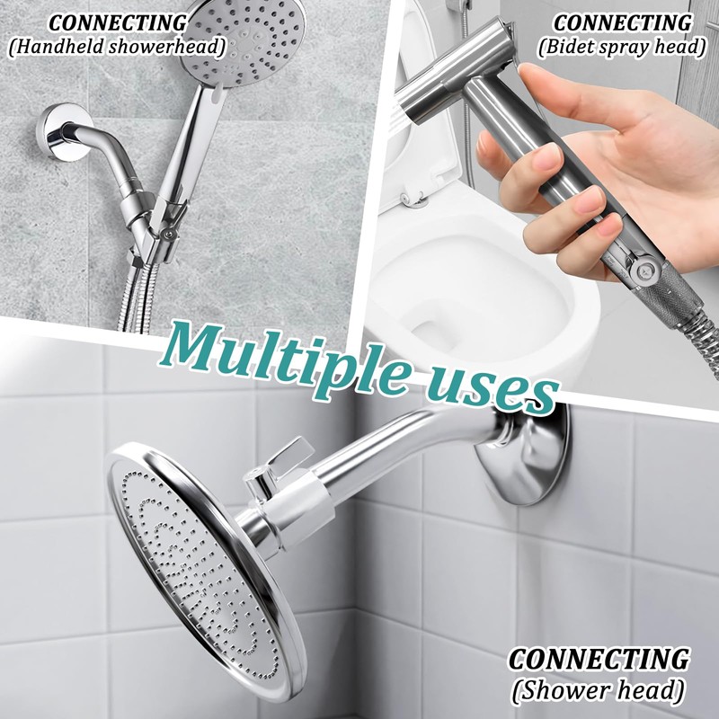 [2 Pack] Shower Head Shut Off Valve 304 Stainless Steel