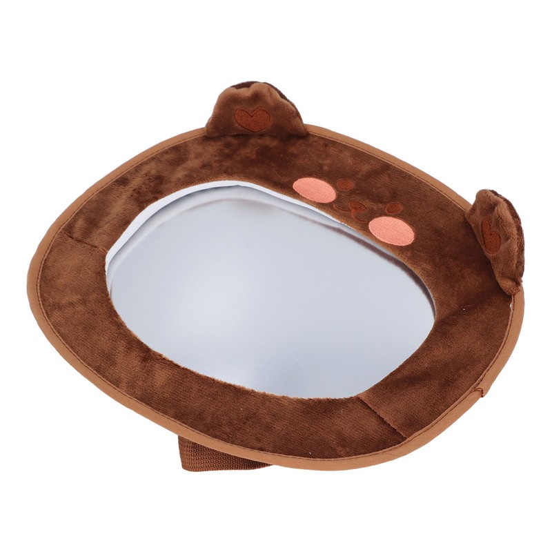 Baby Car Mirror Cute Cartoon Super Soft Fabric Acrylic Car
