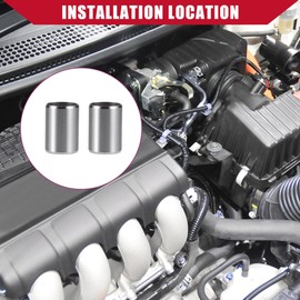 Hihaha No.9430114200 / Engine Cylinder Head Location Dowel Pin for Honda Accord 1976-2020 / Durable / Metal / 2 Pcs / Silver Tone