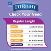 FitRight Incontinence Bladder Control Pads, Light Absorbency, 3.5" x 9",