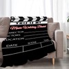Puxnawi Movie Blanket for Girls Women Boys Men Movie Clapboard