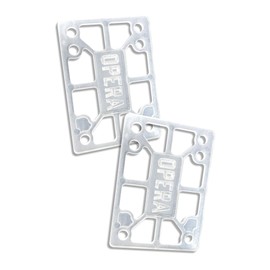 Opera Skateboard Riser Pads - Clear - 1/8"