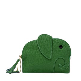 VITAFELICE vnsz-609n Women's Coin Case with Key Ring (Elephant), green