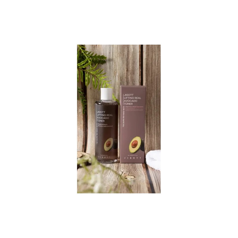 Jigott Tónico Facial Aguacate Hidratante Antiedad Para Piel Seca 300ml