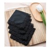 Lace White 100% Cotton Handkerchiefs Hankies for Women Wedding Gift