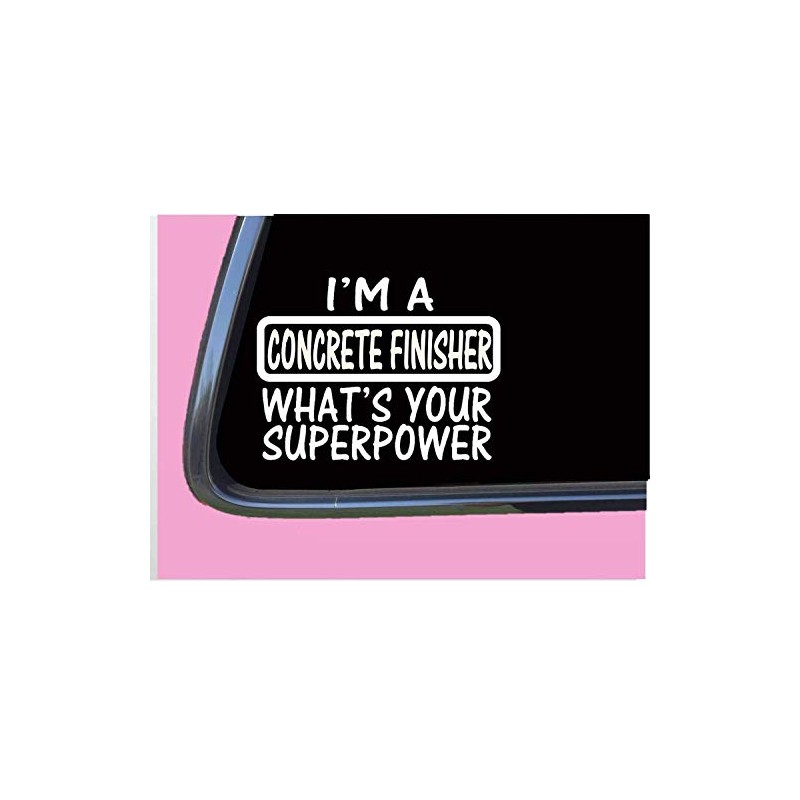 Concrete Superpower TP 991 vinyl 8" decal Sticker ready mix