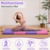 Oneofics Gymnastics Mat, 3'x6'x2'' Thick 4-Panel Folding Kids' Gymnastic Tumbling