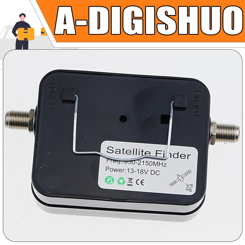 A-DIGISHUO Digital Satellite Finder – High-Precision LCD Signal Meter with