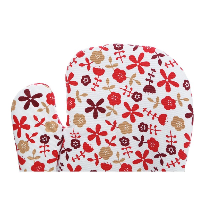 Premier Housewares Daisy Single Oven Glove - Red