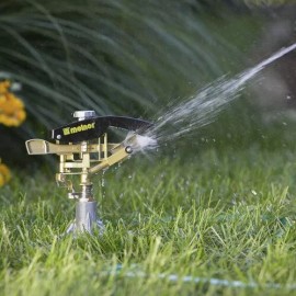 Melnor 8825 Sq Ft Metal Impact Spike Lawn Pulsating Sprinkler Heavy Duty Water Sprayer