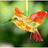 Large Humming Bird Ornament (5-Tone Colors) (Green/Yellow/Pink)