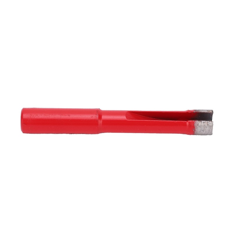5Pcs Saw Bit Set FlatTooth Diamond Particles Red Coated Drill