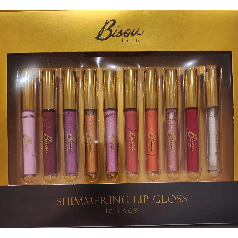 Bisou Conceal, Contour & Highlight Palette & Shimmering Lip Gloss