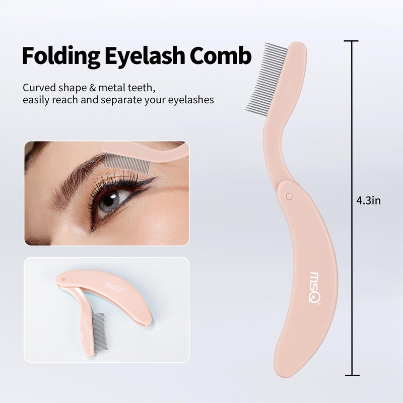 Eyelash Comb MSQ Eyelash Separator Tool Eyelash Comb Separator Folding