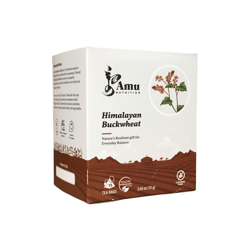 Amu Nutrition Himalayan Tartary Buckwheat Organic Tea Bulk & Teabags