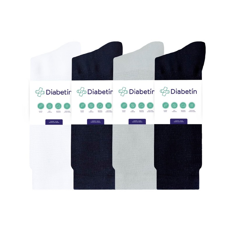 4 PackCalcetines para Hombre. Calcetines para Mujer. Calcetines de Algodón