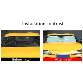 Windshield Sunshade Compatible with Toyot@ Supra 2019-2025 Foldable Front Windshield Sun Shade Protector, Block UV Rays Keep Your Car Cooler