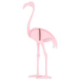 Little & Wood: Woodlet: Medium - Flamingo - Pink, 3D Wooden Kit-Set, Bird Puzzle, Easy Assembly, Pop Build Fun, Sustainably Sourced Wood, Ages 6+