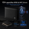 Kronenschein® Premium Men’s Wallet Made of Nappa Leather, RFID Protection,
