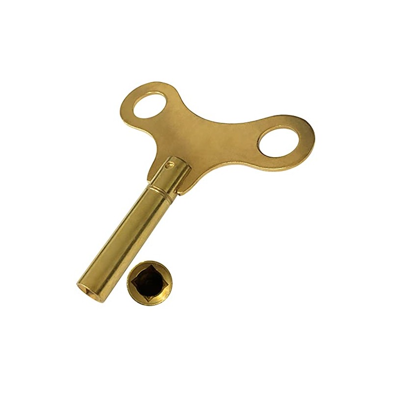 5mm BRASS KEY (11) Winding clock key winged type grandfather