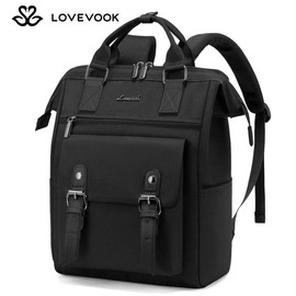 LOVEVOOK 14 inch Mini Backpack for Women - Cute and Stylish Daypacks for Shopping, Work, and Dating，Back to School:_Black