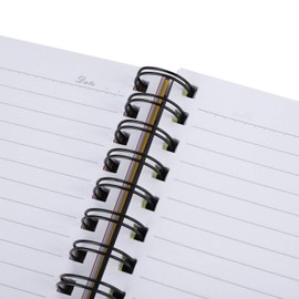 Notebook Spiral Bound Diary Lined Notepad Portable Notebook with Index Writing Pad Multifunctional Diary Hardcover Spiral Notebook for Office School Memo Business
