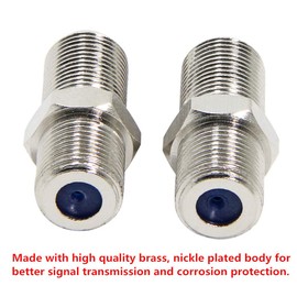 Coax Coupler, 5-Pack RG6 Barrel Coaxial Cable Connector Extender, RFAdapter 3GHz F81 Female to Female Barrel Splice Adapter to Extend Coax Cable for TV, Modem, Router