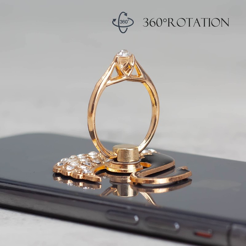 [2 Packs] Swan Glitter Bling Bling Phone Ring Holder, Sparkle