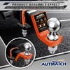 AUTMATCH Trailer Hitch Ball Mount with 2 Inch Hitch Ball