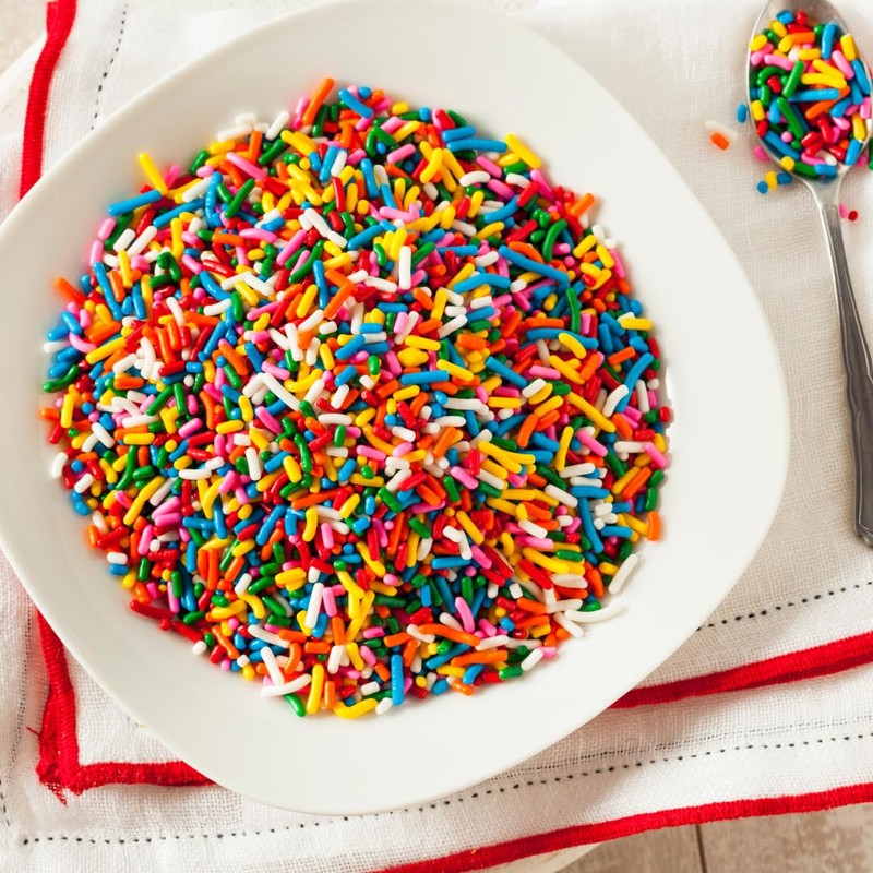 GranAroma Rainbow Sprinkles, 7 lb, Decorative, Cakes & Cupcakes