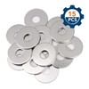 15PCS 1/2" x 1-1/2" Fender Washers, 18-8(304) Stainless Steel Flat