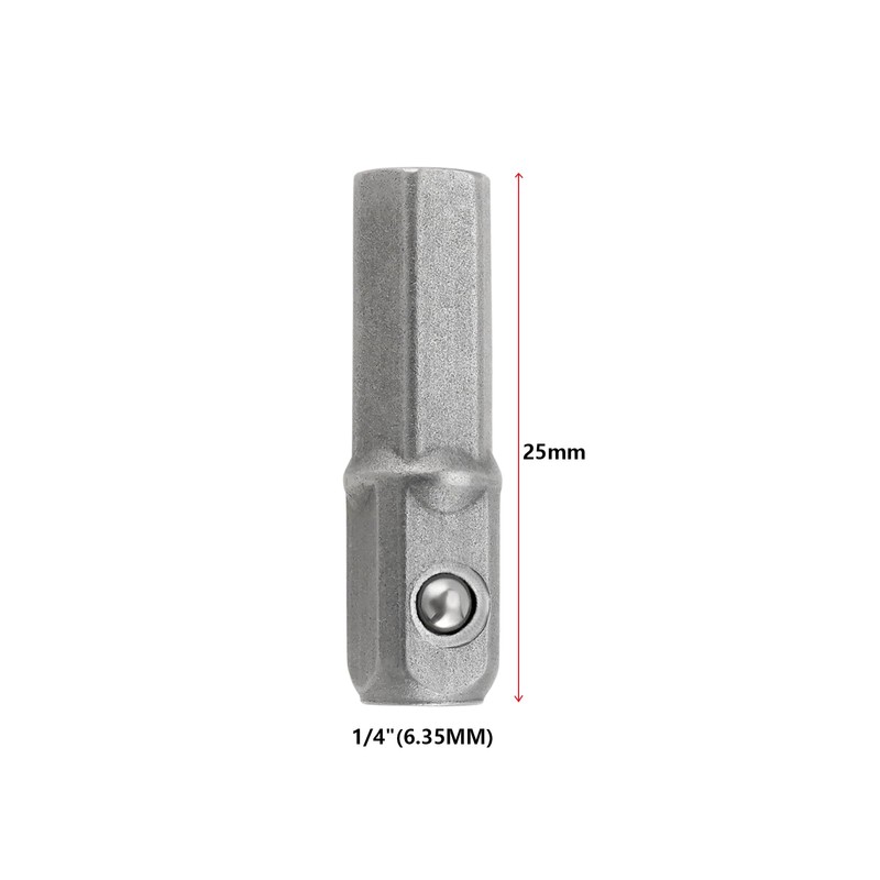 LT Easiyl 4Pcs 1/4" Hex to 1/4" Square Drive Bit