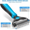 Dog Deshedding Brush – 2in1 Stainless Pet Deshedding Brush Dog,