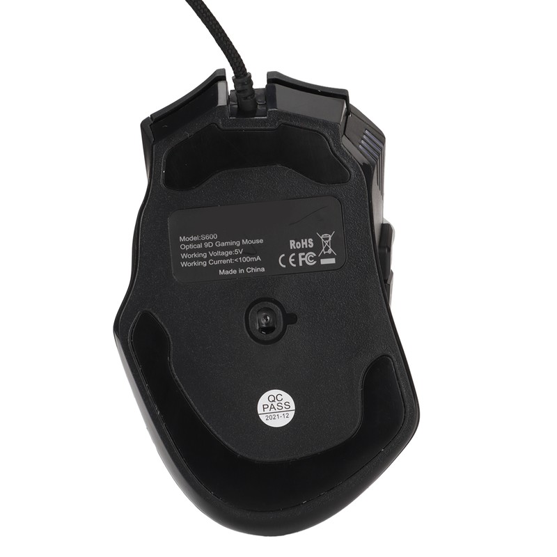 Gaming Wired Mouse RGB 6 DPI Levels High Accuracy Black