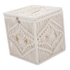 Ciieeo Woven Tissue Box Cover Rope Stylish Macrame Tissue Holder