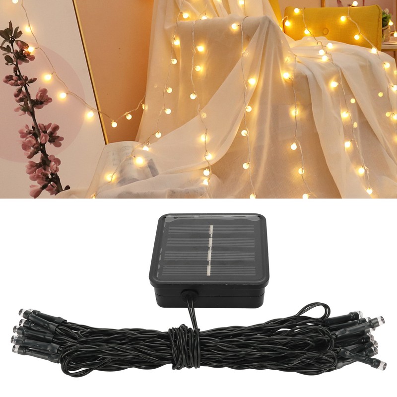 Solar String Lights 20 LED Beads 8 Modes 16.4ft Length