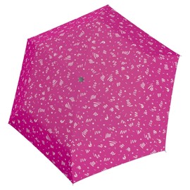 Doppler Zero Magic Mini Women's Pocket Umbrella with Automatic Open/Close Minimally Fancy Pink, Fancy Pink, Compact