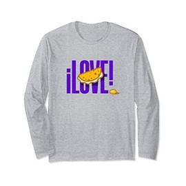 I Love Cachapas Venezuela Traditional Food Long-Sleeved Shirt, gray