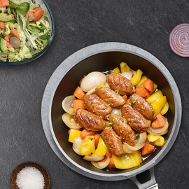 SOSMAR Pack of 4 Large Felt Coasters, Felt Underlay for Pots, Glasses, Plates and Pans, Round, Diameter 30 cm x 5 mm, Coasters, Felt Table Protectors, Place Mats (Light Grey)