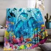 NPCEED Dolphin Blanket 150 x 200 cm, Flannel Blanket with