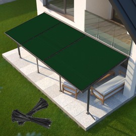 SHADEWIZ 8' x 43' Green Square Shade Cloth 90% UV Protective Shade Cloth with Grommet, Water Permeable and Breathable, Patio Pergola Cover, Outdoor Awning Shade Cover, We Can Customize Sizes