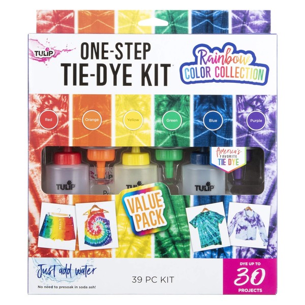 TULIP Kits de tinte de tela 45087 Fdy Lg Rainbow Color Collection 3/24, 6, multicolor
