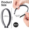 A Group of 2 Bicycle Trouser Clips, Grey Reflective Bands,
