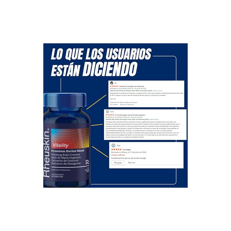 Vitality 3 Pack (Raíz de Maca + Ginseng Rojo Coreano